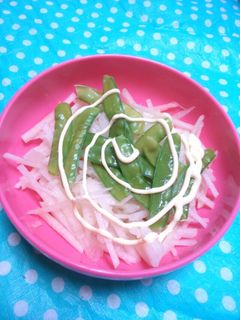 大根絹さやサラダ-レシピのメイン写真