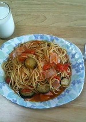 簡単なのにうまっ♪なすトマトパスタ-レシピのメイン写真