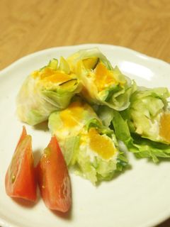 南瓜サラダで生春巻き-レシピのメイン写真