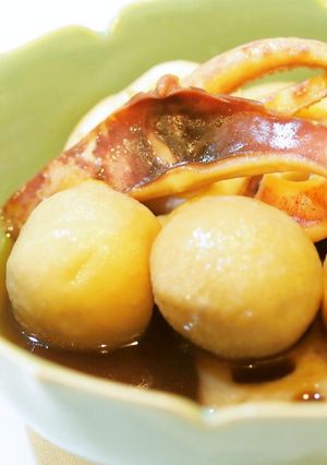 イカと里芋とレンコンの簡単煮付け-レシピのメイン写真