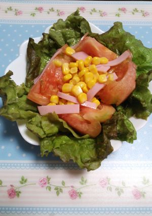 グリーンサラダ-レシピのメイン写真