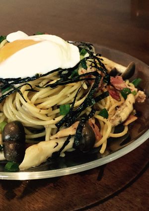 彼も喜ぶ♡ガツンと！和風きのこパスタ-レシピのメイン写真