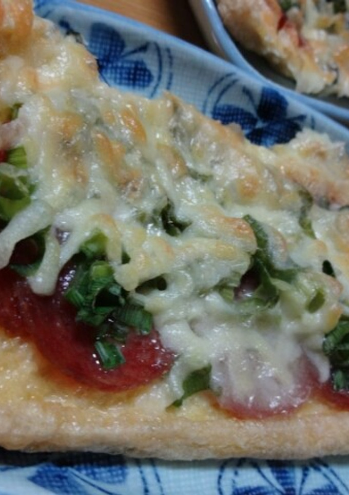 うすあげとサラミのチーズ焼き-レシピのメイン写真