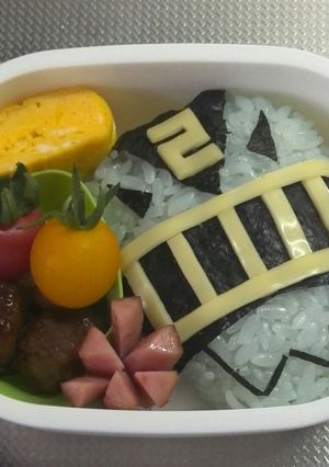 簡単♪トッキュウジャーキャラ弁　2号-レシピのメイン写真