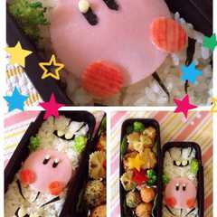 カービイとメタナイトのラクラク弁当☆-レシピのメイン写真