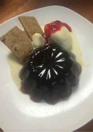 コーヒーゼリーのマクロビクッキー添え-レシピのメイン写真