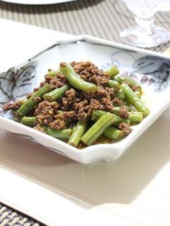 いんげんとひき肉のピリ辛炒め-レシピのメイン写真