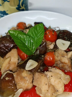 簡単さっぱり鶏肉となすの アンチョビ炒め-レシピのメイン写真