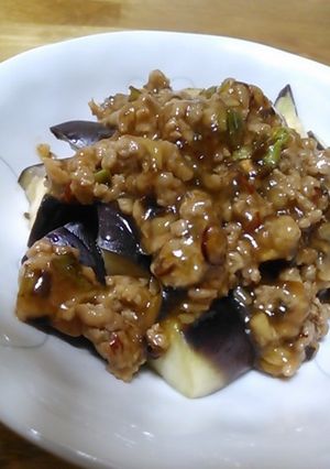 なすのレンジ蒸しひき肉あん-レシピのメイン写真