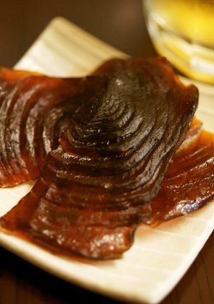 まぐろの漬けで ツナジャーキー-レシピのメイン写真