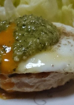 つくねバーグ☆バジルソース-レシピのメイン写真