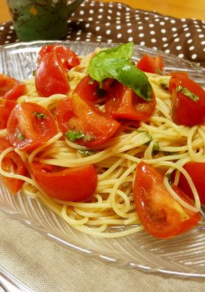 シンプルに♪さっぱりトマトの冷製パスタ-レシピのメイン写真