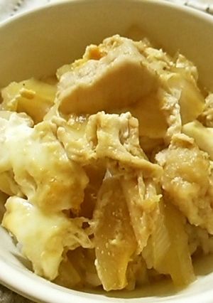 鶏むね肉でランチ♪ズボラで超簡単な親子丼-レシピのメイン写真
