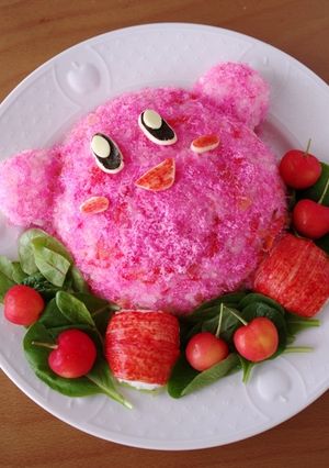 星のカービィのふわふわキャラデコ寿司-レシピのメイン写真