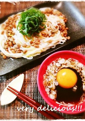 夏バテ知らず♬納豆そうめん♡-レシピのメイン写真