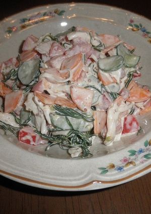 夏野菜と鳥胸肉のサラダ-レシピのメイン写真