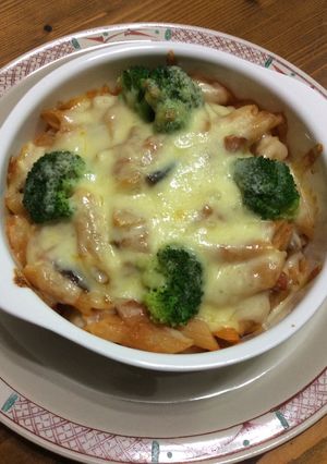 トマト煮込みのペンネグラタン-レシピのメイン写真