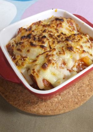 簡単♪ミートソースでポテトグラタン-レシピのメイン写真