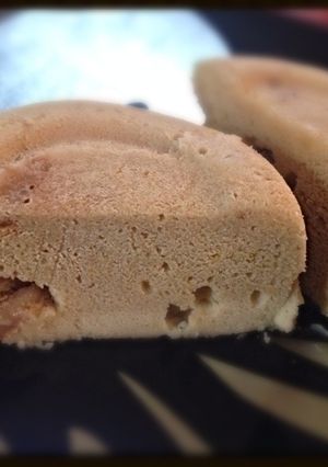 レンジで低糖質大豆粉のクルミ蒸しケーキ-レシピのメイン写真