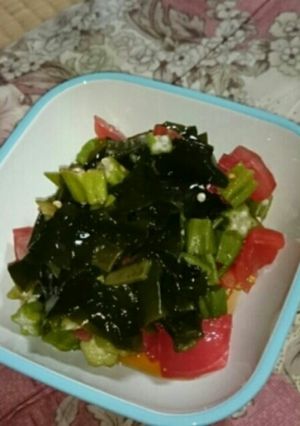オクラとワカメの和え物-レシピのメイン写真