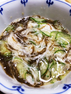 もずく酢のきゅうり山芋和え-レシピのメイン写真
