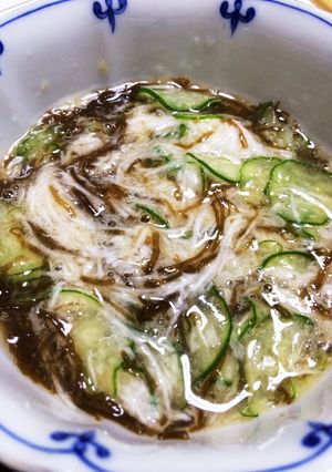 もずく酢のきゅうり山芋和え-レシピのメイン写真