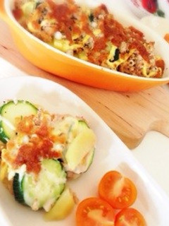 ズッキーニとじゃがいものツナチーズ焼き-レシピのメイン写真