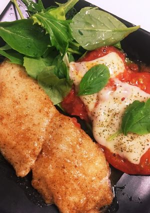 付け合わせ&おつまみ♡トマトのチーズ焼き-レシピのメイン写真