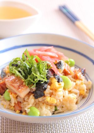 炭火焼チキンの簡単♪ひつまぶし風混ぜご飯-レシピのメイン写真