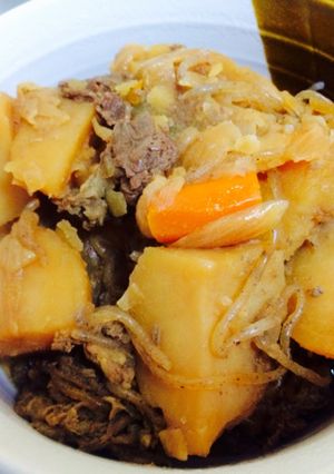 炒めないシンプル簡単肉じゃが-レシピのメイン写真