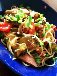 超簡単!トマト和風パスタ-レシピのメイン写真