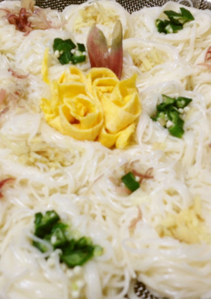夏＊ちょっと可愛くお洒落そうめん-レシピのメイン写真