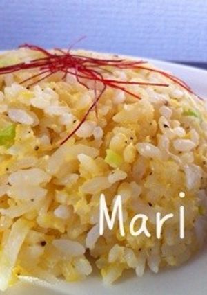 簡単ヘルシー✨レンジで黄金ねぎチャーハン-レシピのメイン写真