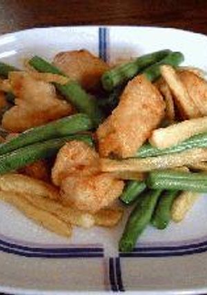 いんげんと鶏肉のワイン風味-レシピのメイン写真