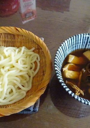 キノコ汁のつけうどん-レシピのメイン写真