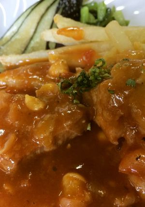 ☆豚肩ロースとひよこ豆のトマトソース煮☆-レシピのメイン写真