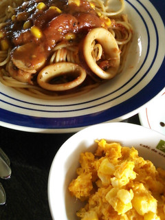 かんたんレンジかぼちゃのサラダ&コーン-レシピのメイン写真