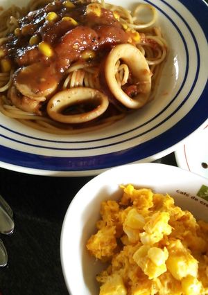 かんたんレンジかぼちゃのサラダ&コーン-レシピのメイン写真