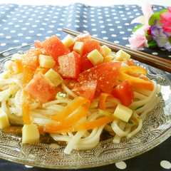 รูปของ ごま風味♫冷製トマトうどん