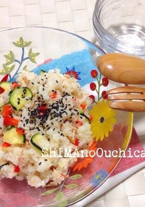 夏野菜の洋風ちらし寿司-レシピのメイン写真