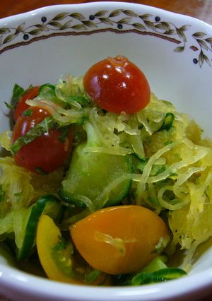 不思議♪糸かぼちゃの酢の物-レシピのメイン写真