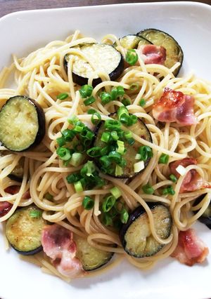 なすとベーコンの和風パスタ-レシピのメイン写真