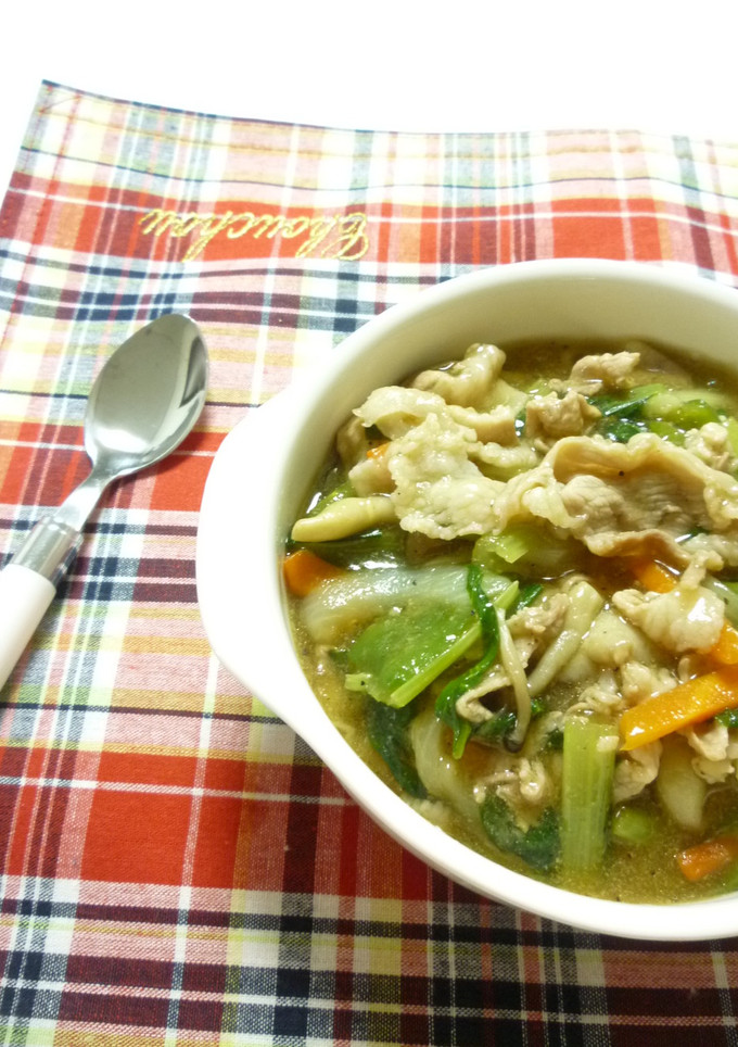 豚肉と残り野菜の生姜あん＝（中華丼）-レシピのメイン写真