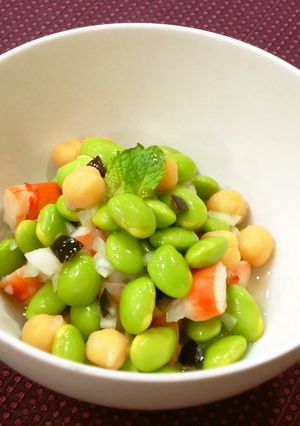 旬を味わおう！「えだまめとえびのサラダ」-レシピのメイン写真