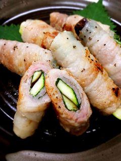 ズッキーニとなすの豚肉巻き✲*ᗜ-レシピのメイン写真