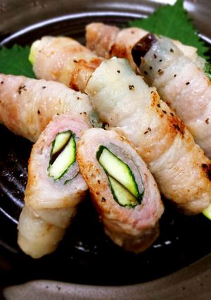 ズッキーニとなすの豚肉巻き✲*ᗜ-レシピのメイン写真