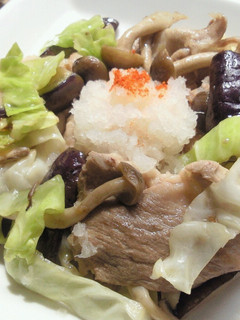 豚肉おろしキノコと茄子のポン酢かけ-レシピのメイン写真
