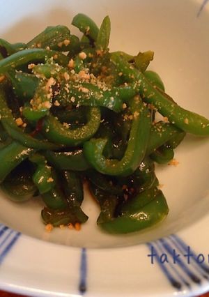 ご飯に合う！甘辛ピーマン 塩昆布炒め。-レシピのメイン写真