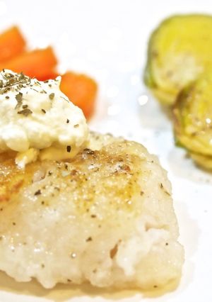 ふわふわホイップソースの白身魚ソテー-レシピのメイン写真