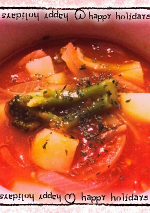 簡単！トマトから作るミネストローネ-レシピのメイン写真